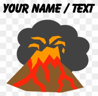 Custom Erupting Volcano Posters - Custom Red Ladybug Sticker Clipart