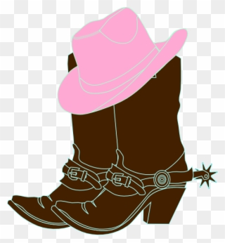 Cowgirl Boots And Hat Clipart