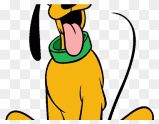 Disney Pluto Clipart Sitting - Pluto The Dog - Png Download