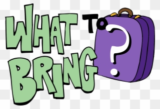 What To Bring - Packing For A Trip Clipart - Png Download