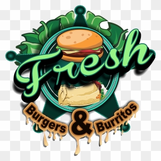 Fresh Burgers And Burritos - Clip Art - Png Download