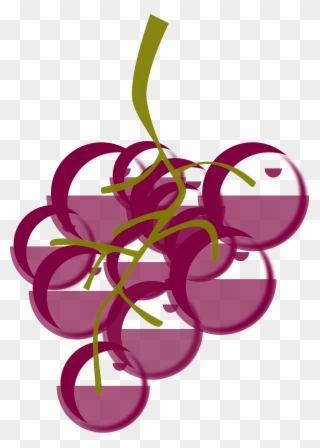 Stems Cliparts 4, Buy Clip Art - Wine And Grapes Clipart - Png Download