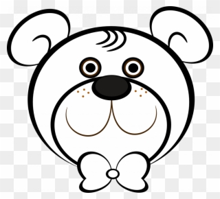 Download Black And White Coloring Pages - Teddy Bear Face Coloring Pages Clipart