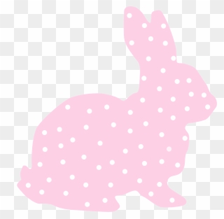 Pink Polka Dot Bunny Clipart