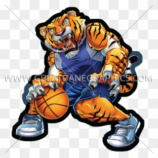 Basketball Tiger - Clip Art - Png Download