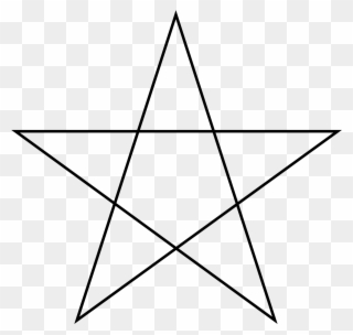 Star Polygon 5-2 - Star Pentacle Clipart
