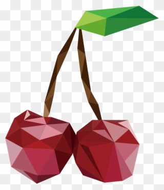 Apples Vector Polygon Png Free Download - Fruit Using Polygon Vector Clipart