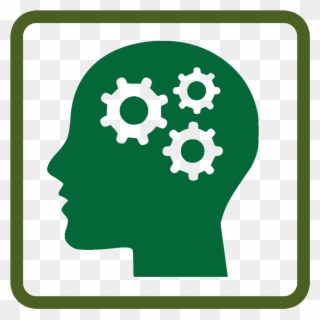 Critical Thinking - Green Head Png Clipart