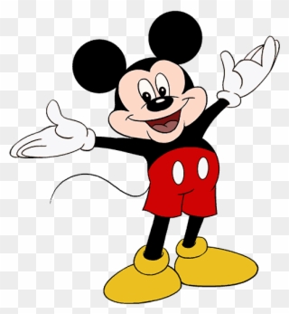 How To Draw Mickey Mouse - Easy Drawing Cartoon Mickey Mouse Clipart