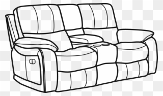 Woodstock Fabric Power Reclining Loveseat With Console Clipart