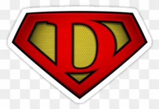 Superman Logo Clipart Super Power - Superman Logo With D - Png Download