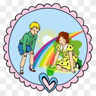 Edge, Label, Frame, Heart, Love, Romanticism, Children - Clip Art - Png Download