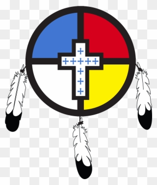 Pride Flag Cross With Feathers Niobrara Cross - Cross Clipart