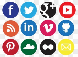 Yashilanka/social Sharing Buttons - Transparent Background Social Media Icons Png Clipart