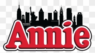 Annie Etc Logo Black White Red Letters - Annie Musical Clipart