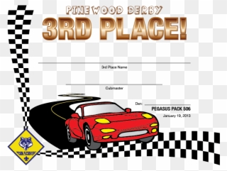 Pinewood Derby Award Certificate Template Just B Cause - 1st Place Pinewood Derby Certificate Templates Clipart