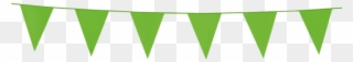 Bunting Pe 3m - Green Clipart