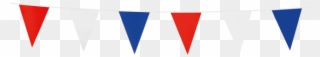 Bunting Pe 3m - Transparent Red White Blue Bow Png Clipart