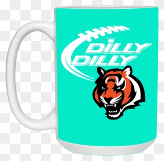Cincinnati Bengals Dilly Dilly Bud Light Mug Cup Gift - Cincinnati Bengals Tiger Logo Shirt Clipart