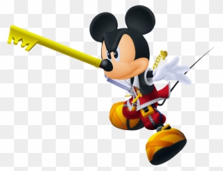Clipart Key Mickey Mouse - Kingdom Hearts Mickey Fighting - Png Download