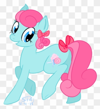 Forrestfyer, Bow, Candy, Cotton Candy, Earth Pony, - Cartoon Clipart