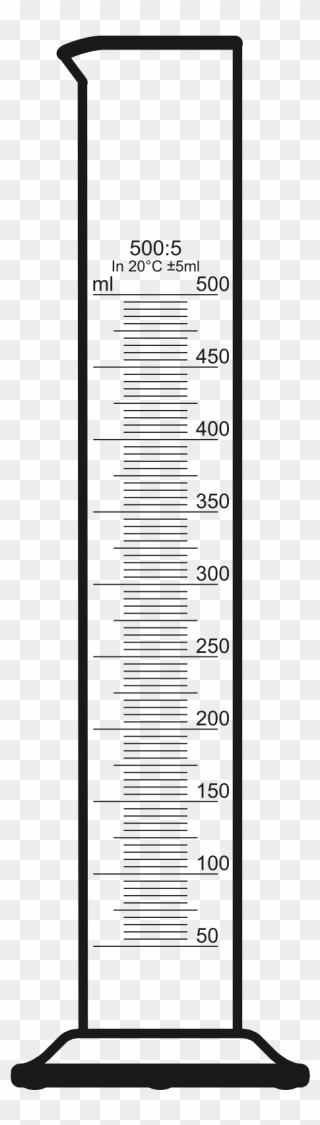 Open - Measuring Cylinder Clip Art - Png Download