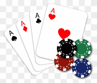 Four Aces Poker Cards Clip Art Vector Free Download - Cartas De Poker Png Transparent Png
