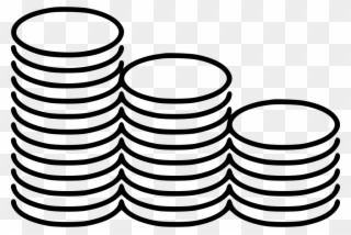 Coins Stacks Svg Png Icon Free Download - Coins Png Line Clipart