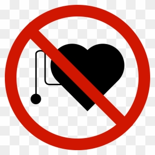 Big Image - No Pacemaker Sign Clipart