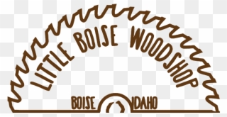 Little Boise Woodshop - Sawmill Logo Clipart
