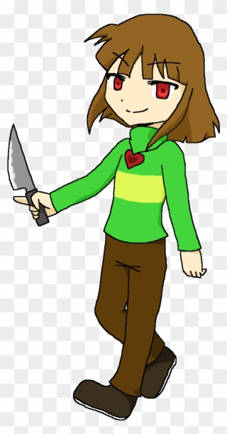 Chara Undertale Fan Art Bing Images Card From User - Drawing Clipart