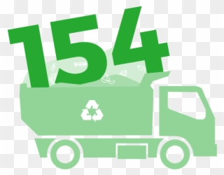 95% Of Our Wastes Are Recycled And Re-used, So The - Truck Clipart