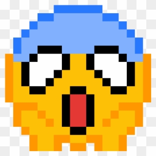 Shocked Emoji - Pixel Art - Pixel Art Emoji Faces Clipart