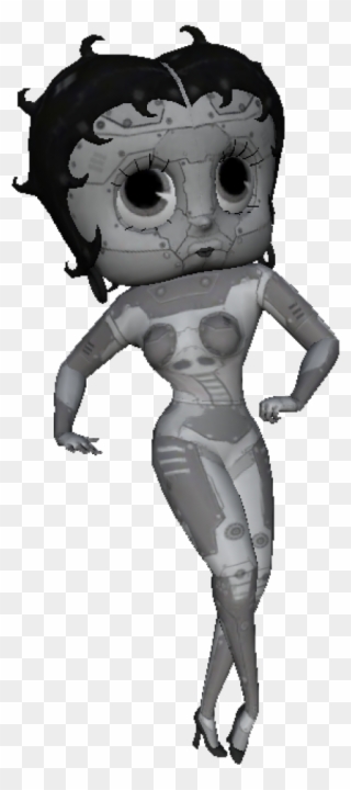 It Didn't Matter How Much I Threw Against The Wall, - Betty Boop Robot Clipart