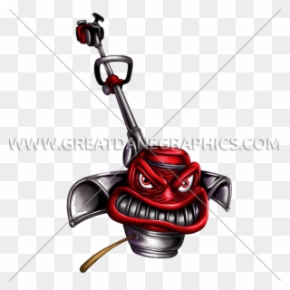 Angry Weed Eater Production Ready Artwork For - Angry Lawn Mower Cartoon Clipart