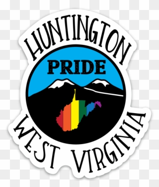 Huntington West Virginia Pride Sticker - Full Circle Ceramic Clipart