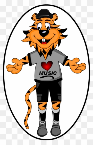 Tiger Mascot - Clemson Tigers Clipart