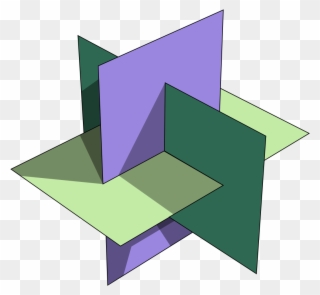 Mathematical Drawing Solid Geometry - 3d Geometry 8 Octants Clipart