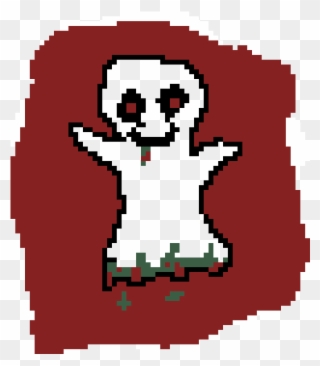 Scary Ghost Girl - Pixel Art Clipart