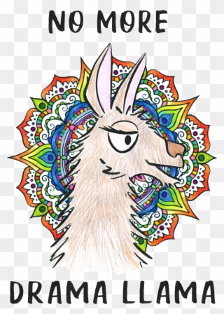 Get A Little Bohemian With Our Drama Llama Design - Drama Clipart