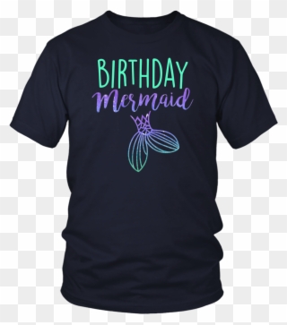 Birthday Mermaid Birthday Party T-shirt - Opengl T Shirt Clipart