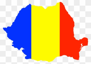Romania And Its People - Romania Flag Map Png Clipart