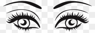Clip Transparent Library Huge Freebie Download - Eyes With Lashes Png