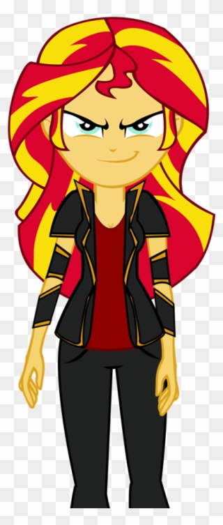 Artist Ngrycritic Clothes Equestria Girls Evil - Mlp Sunset Shimmer Punk Clipart