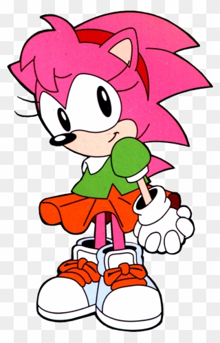 Amy Rose - Sonic Cute Clipart