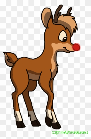Rudolph The Red Nose Reindeer With Bell Png Graphic - Rudolph Clipart