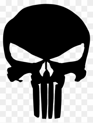 American Vector Punisher Picture Free Library - Punisher Skull Clipart