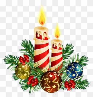 Large Size Of Beds Good Looking Christmas Candles 4 - Christmas Candle Png Clipart