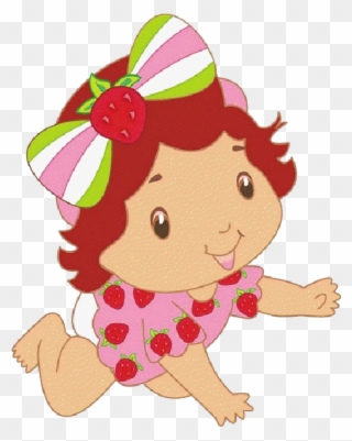 Clip Art Black And White Shortcake And Friends At Getdrawings - Strawberry Shortcake Baby Clipart - Png Download