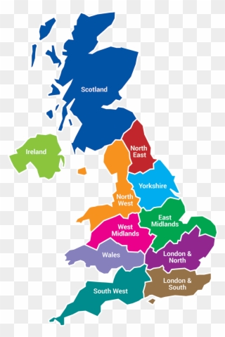 The Institute Of Roofing Has 11 Regions In The United - Oxford On Map Of Uk Clipart